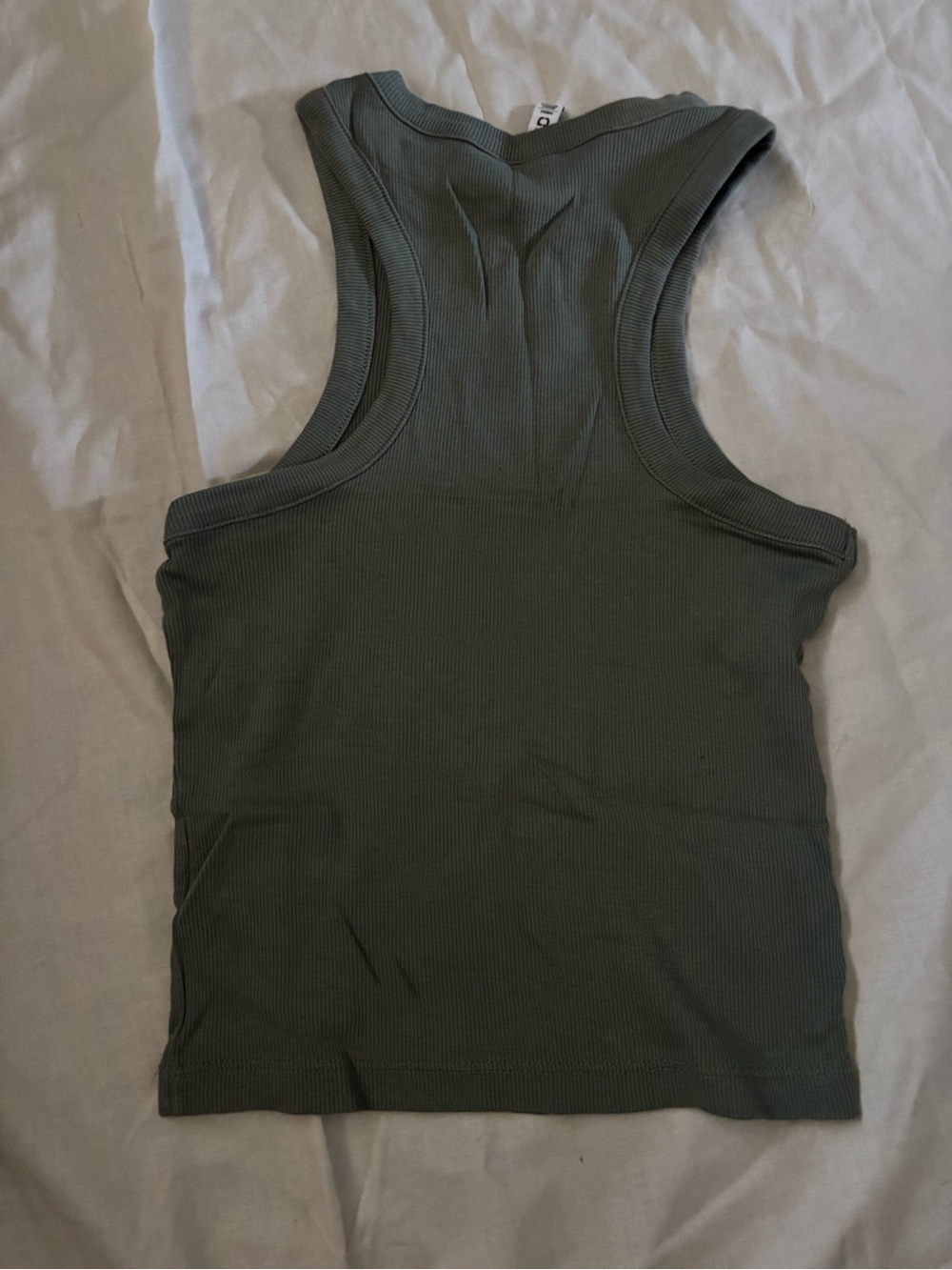 H&M Olive Green Ribbed Tank Top - Picture 8 of 8
